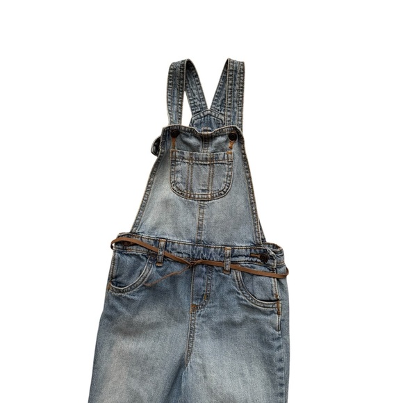 Carters Blue Denim Jeans Overalls Size 4T Girls Light Wash - Picture 2 of 5